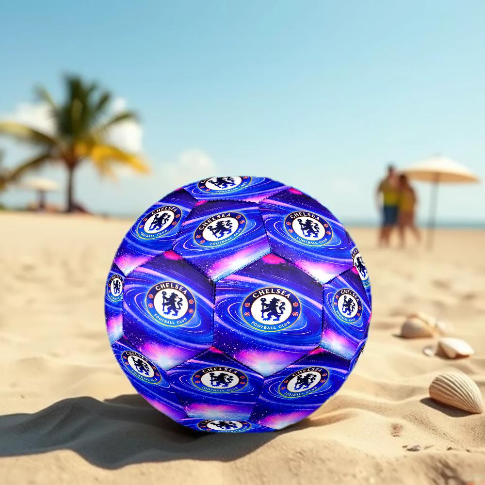Chelsea F.C Print Size 5 Soccer Ball, Standard Match Football for Sports Game and Team Practice, Ideal Gift for Soccer Fans
