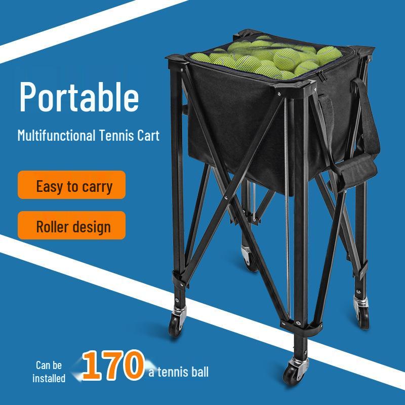 Portable Tennis Ball Picker & Storage Cart