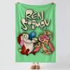TThe RRen Stimpy Show Throw Soft Warm Flannel Blanket Multiuse Throw for Bed Sofa Office Air Conditioning Nap Blanket