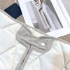 Unisex Retro Diamond Lattice Stand Collar Padded Winter Jacket