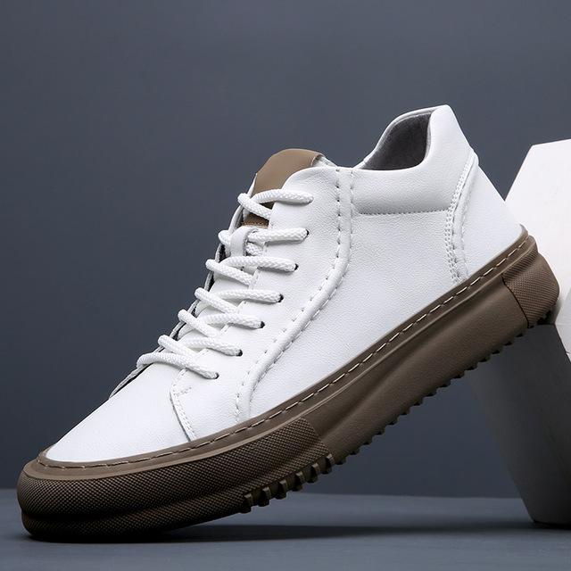 

Мужские лоферы, зимняя обувь, мужские оксфорды из натуральной кожи, стильная обувь с высоким берцем, модные оксфорды на шнуровке, туфли-лодочки на плоской подошве 6.5 белый