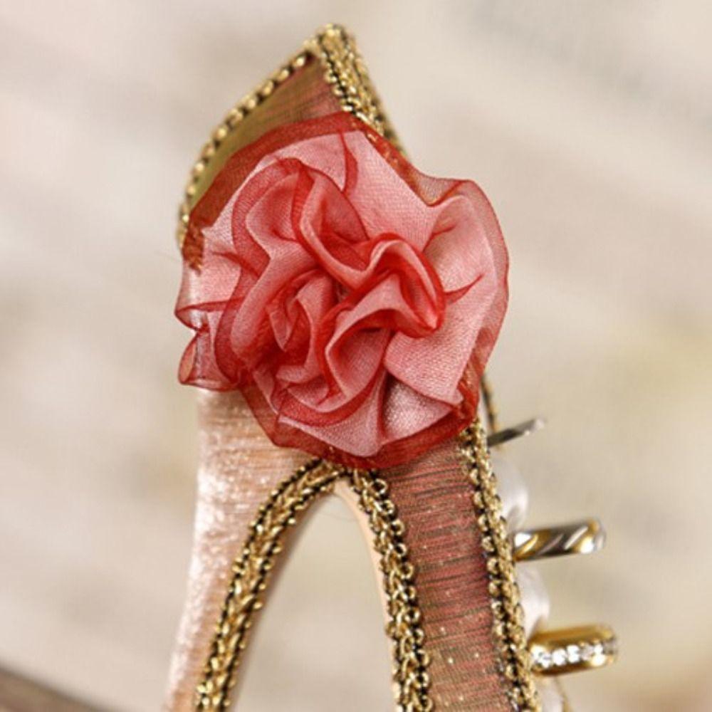 Elegant Velvet Ring Display Stand High-heeled Shoes Jewelry Rack Stand Display  Jewelry Store