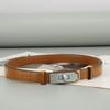 Women's Adjustable Genuine Leather Alligator Pattern Belt