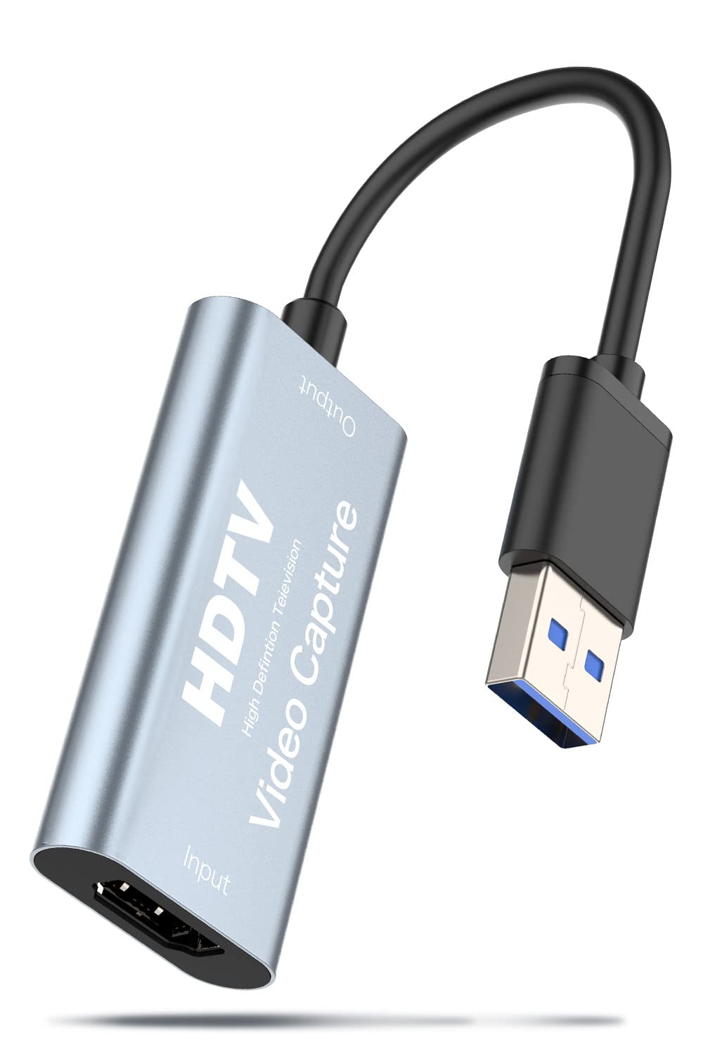

New Release l Capture HDMI Conversion Adapter HD Quality Recording Function HDMI Video Capture Streaming Capture Board No Power Required Small and сірий колір