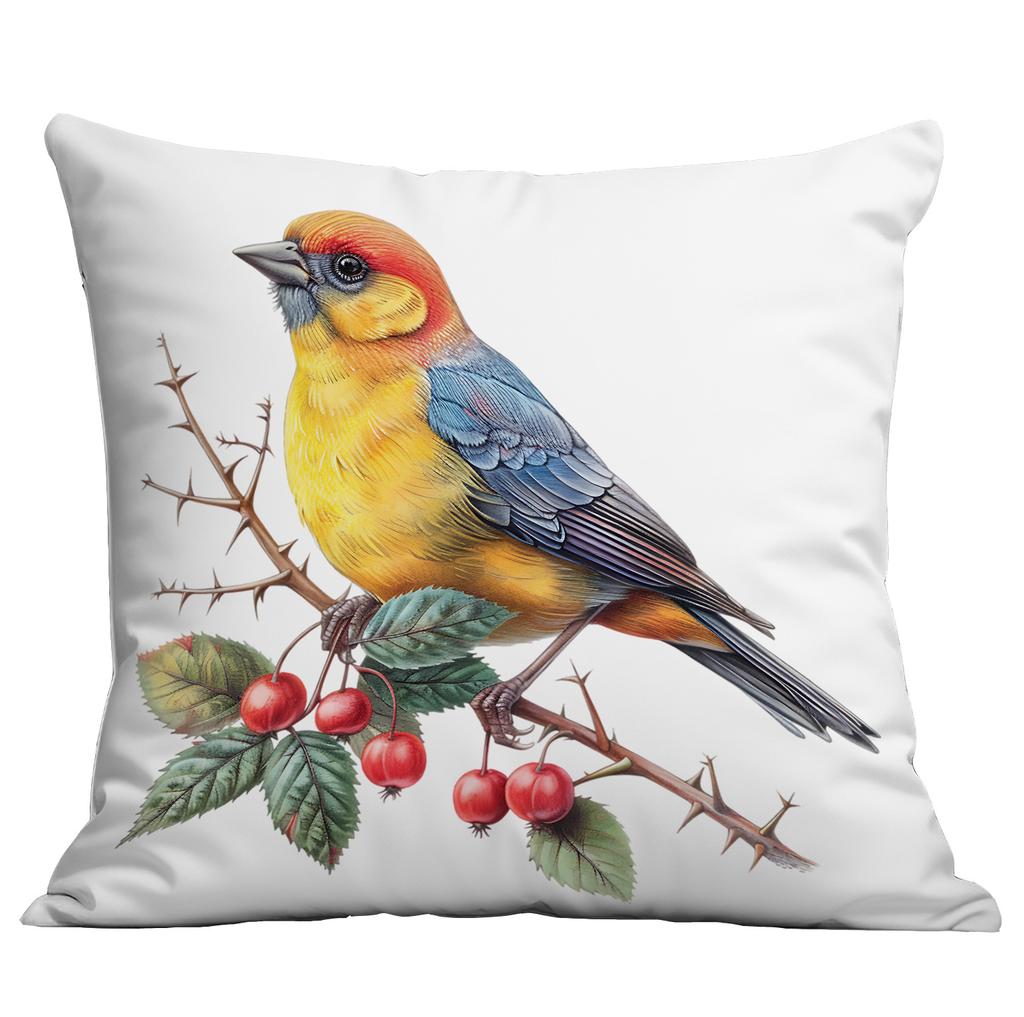 New Spring Flower and Bird Print Pillowcase Home Living Room Sofa Cushion Pillowcase