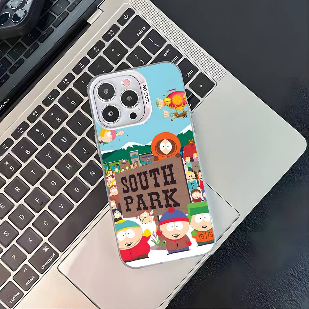 S-SouthES Cute P-Park White Matte Shockproof CoverPhone Case For iPhone 17,16,15,14,13,12,11,Pro,XS,Max,Plus,Mini,SE4,E