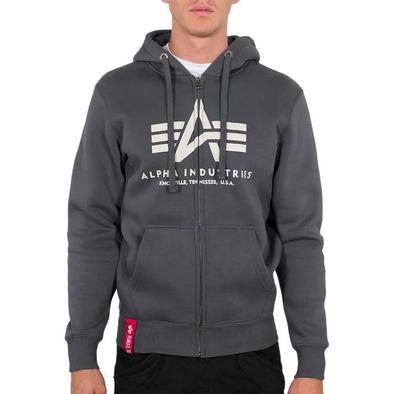 Alpha Industries Moletom com capuz básico com zíper