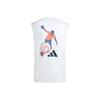 adidas Maglia da basket semplice e ampia in maglia Anthony Edwards Uomo Top KS2340