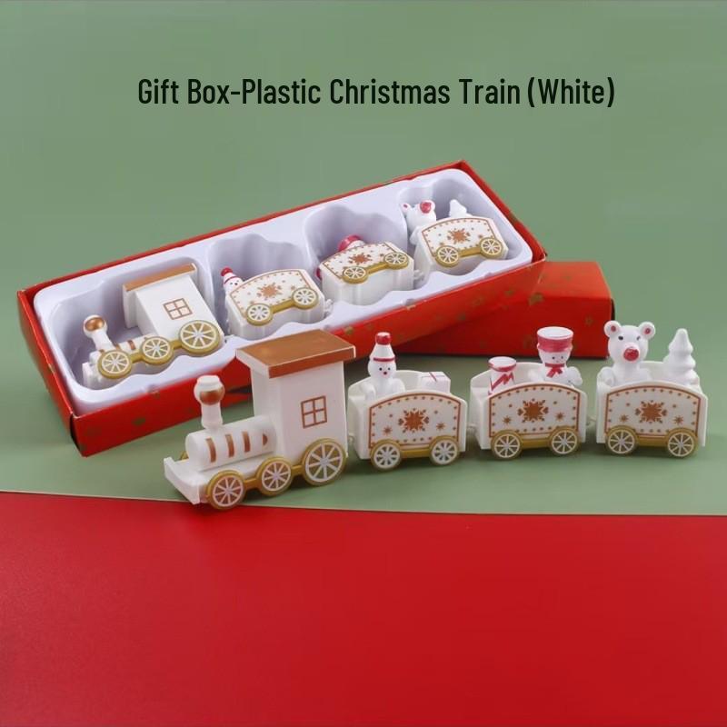 Christmas Cake Decor: Small Plastic Train Ornament for Baking, Birthday Gifts & Children's Toys