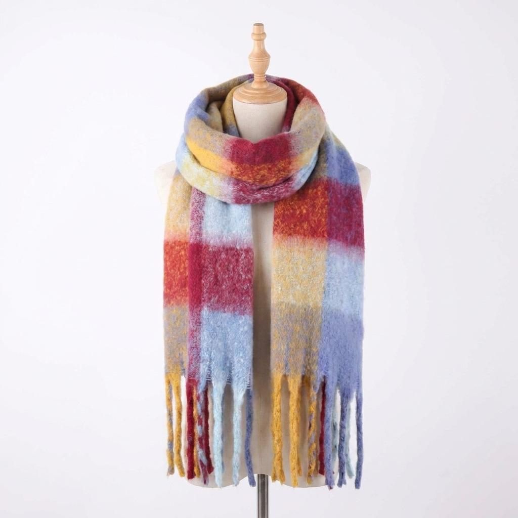 

Women s Thick and Warm Silk Scarf Fashionable Mohair Scarf