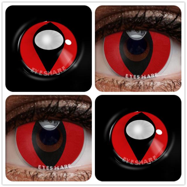 Eyeshare 1 pár barevných kontaktních čoček pro oči Anime Cosplay barevné čočky Halloween Crazy čočky Eye Beauty Makeup Lenses