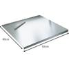304 Stainless Steel Cutting Board Food Grade Chopping Boards Heavy Duty Kitchen Boards Anti-Slip Mat for Meat Vegetables Bread