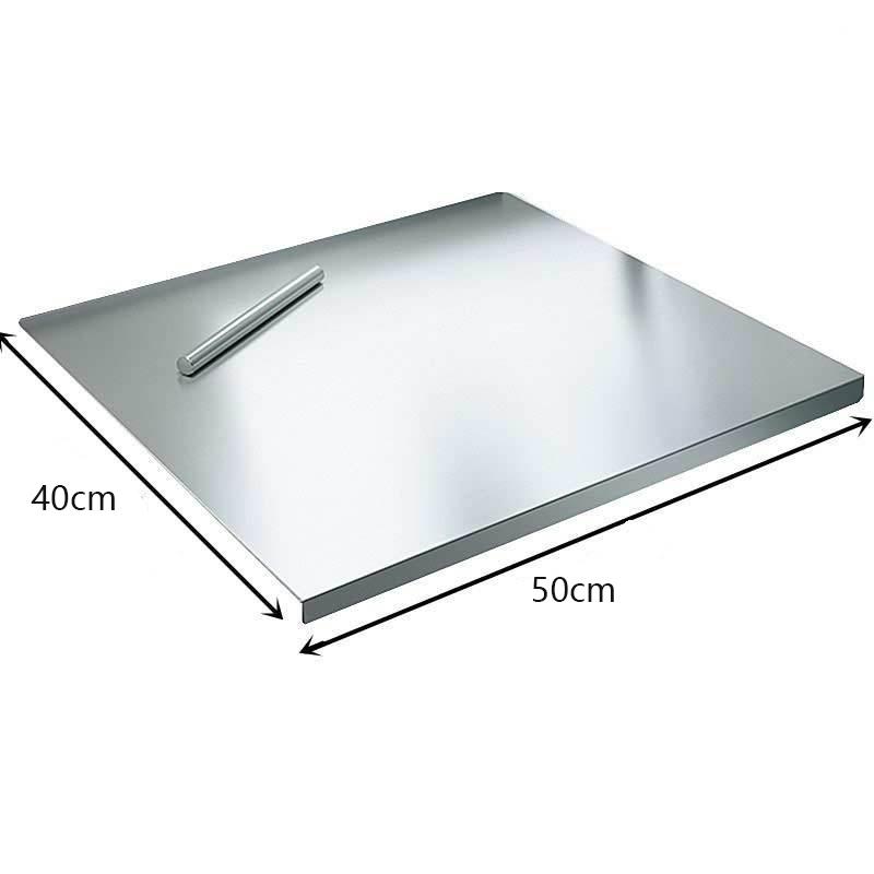 304 Stainless Steel Cutting Board Food Grade Chopping Boards Heavy Duty Kitchen Boards Anti-Slip Mat for Meat Vegetables Bread