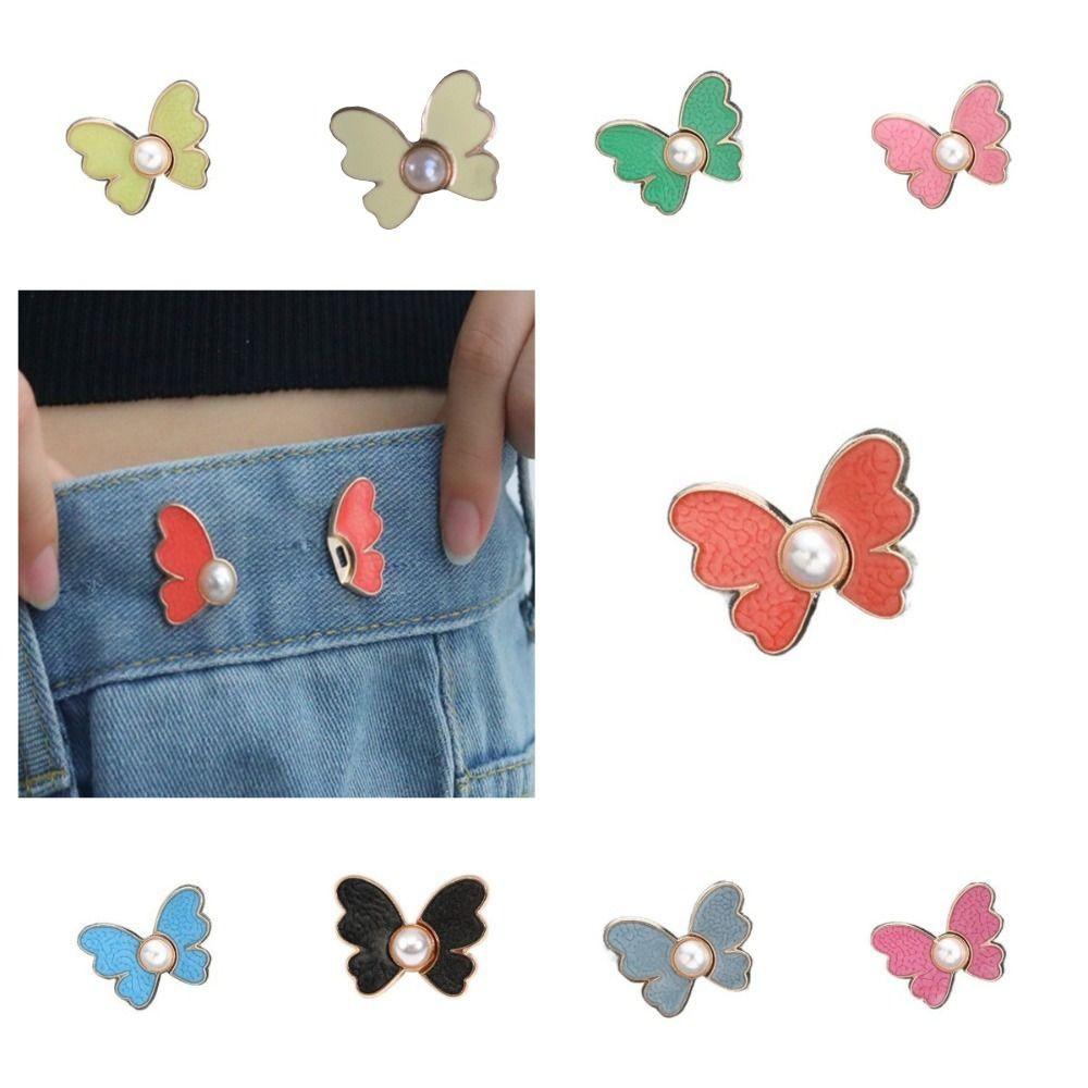 Zinc Zinc Alloy Snap Fastener Pants Pin Butterfly Clothing Accessories Jean Button Waist Buckle Skirts