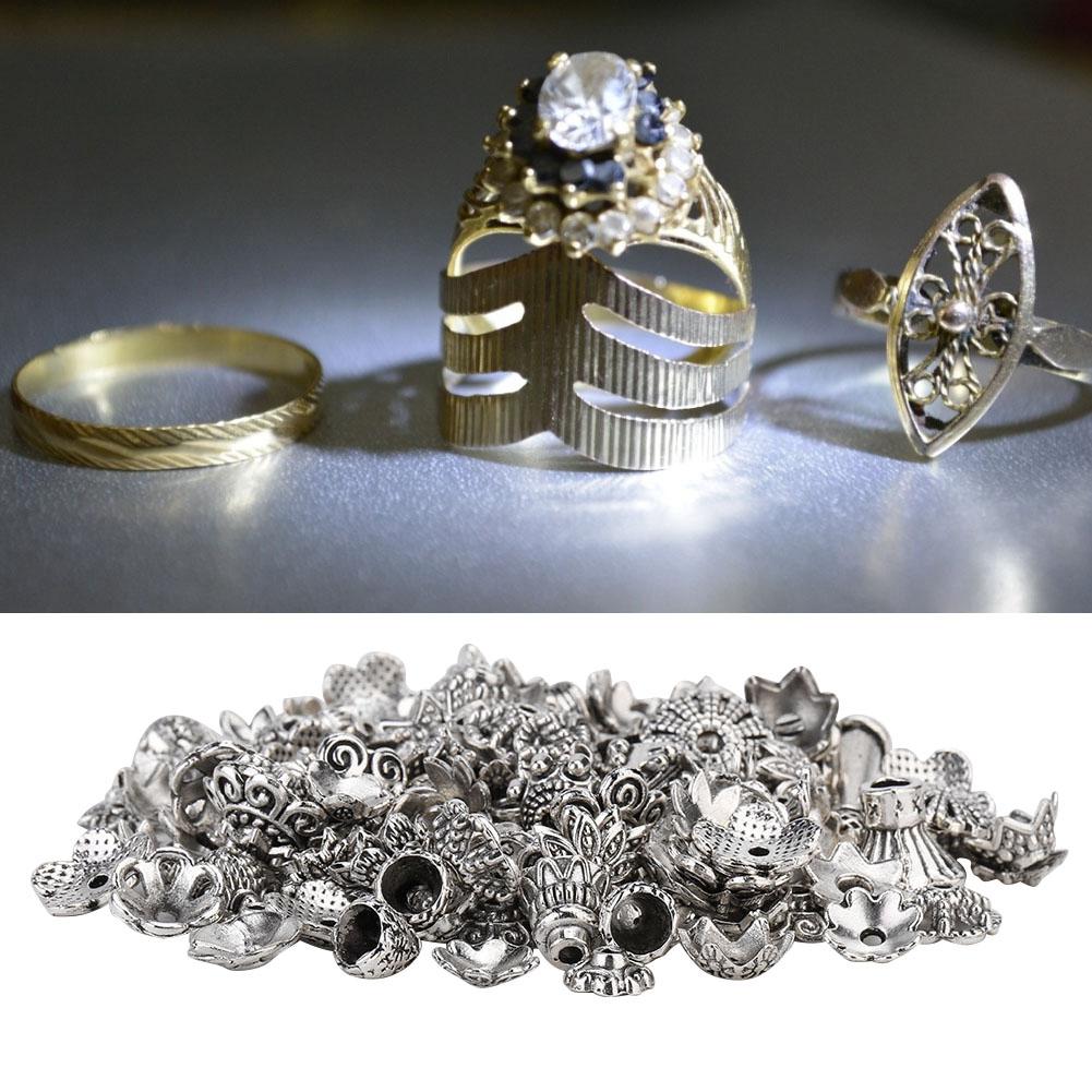 Vintage Bead End Cap Bransoletka Koraliki Wisiorek DIY Biżuteria Ustalenia Making Akcesoria