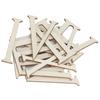 12Pcs Wooden Roman Numerals DIY Clock Numbers Wood Craft Hand Made Decorations 7CM