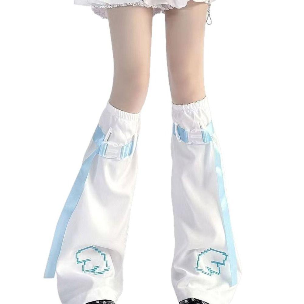 Wing Design Leg Socks Cover Trumpet Shaped High Tube Socks Boot Cuffs Cover Stockings For Women
