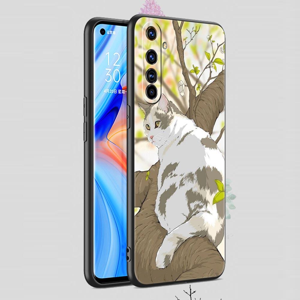Fashion Lovely Cats For Realme GT Neo2 3 Phone Case Cover For Realme 9 8 7 6 GT2 Pro Plus 5G 8i 9i C3 C21 C11 C25 C35 C21Y Coque