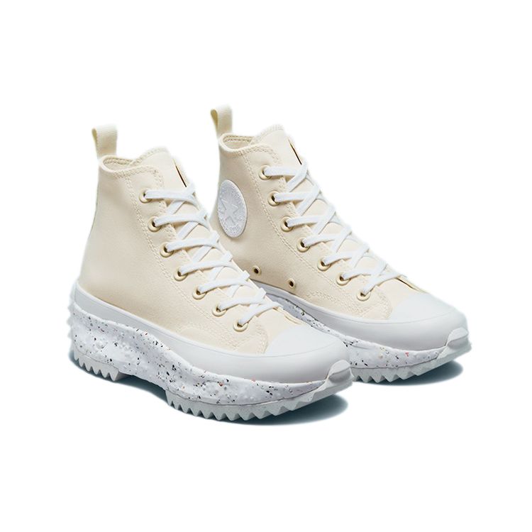 Converse Run Star Hike Crater High Egret Unisex Sneakers Cream White 171575C