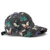 Women's Summer Sunscreen Butterfly Printed Hard Top Baseball Cap