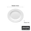 ZLIII White Melamine Round Dinner Plates