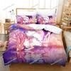 Puella Magi Madoka Magica Cartoon Poster Sheets Quilt Covers Bedding Dormitory Sheets Bedding Set Soft Warm Bedding Set