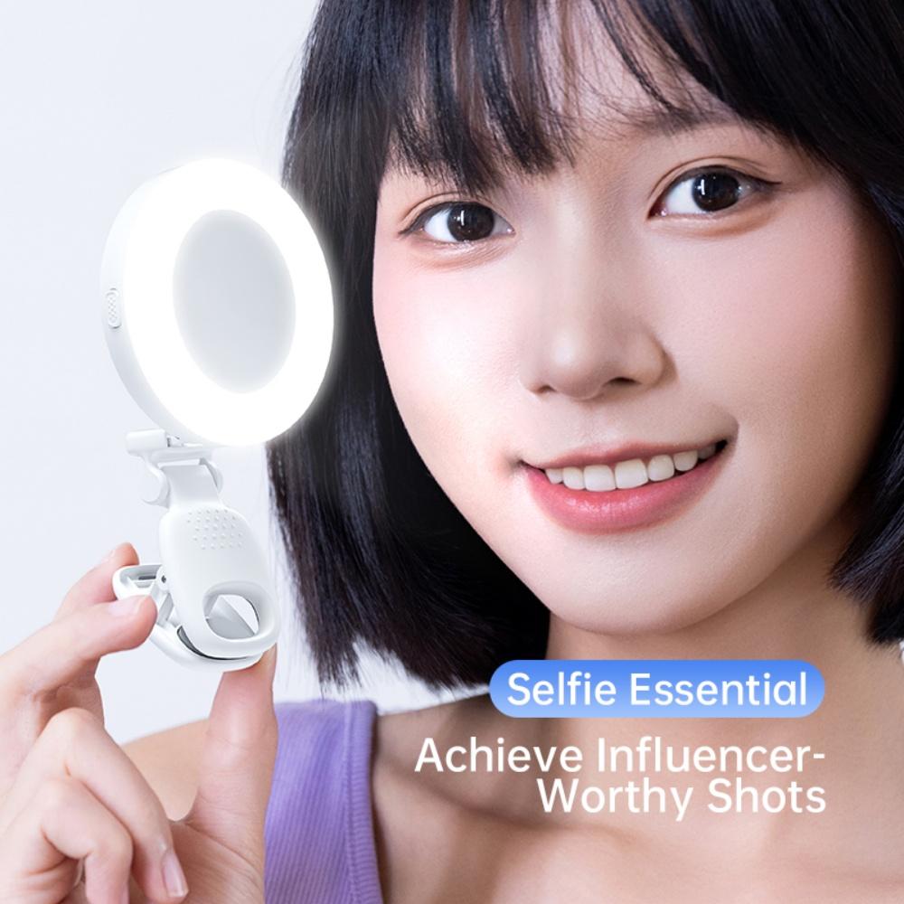 Mobile Phone Pocket LED Selfie Light for IPhone Samsung IPad Laptop Clip Ring Flash Fill Video Photo Ringlight Photography Lamp