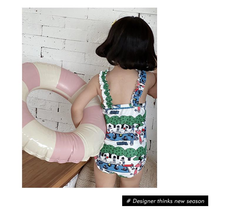 2025 Kids' Quick-Dry One-Piece Swimsuit - Brother & Sister Cute Beach Swimwear