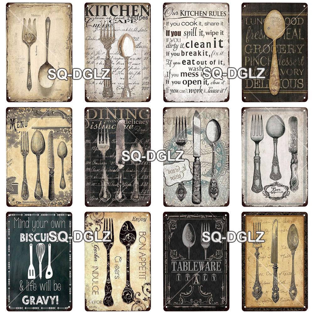 Küche Regel Metall Zeichen Vintage Zinn Zeichen Wohnkultur Für Bar Pub Club Dekoration Metall Plaque Malerei Kunst Poster Dekor