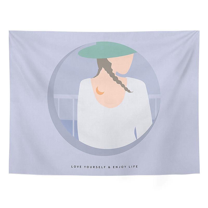 Morandi Background Hanging Cloth Home Wall Decoration Tapestry Office Living Room Tapestry