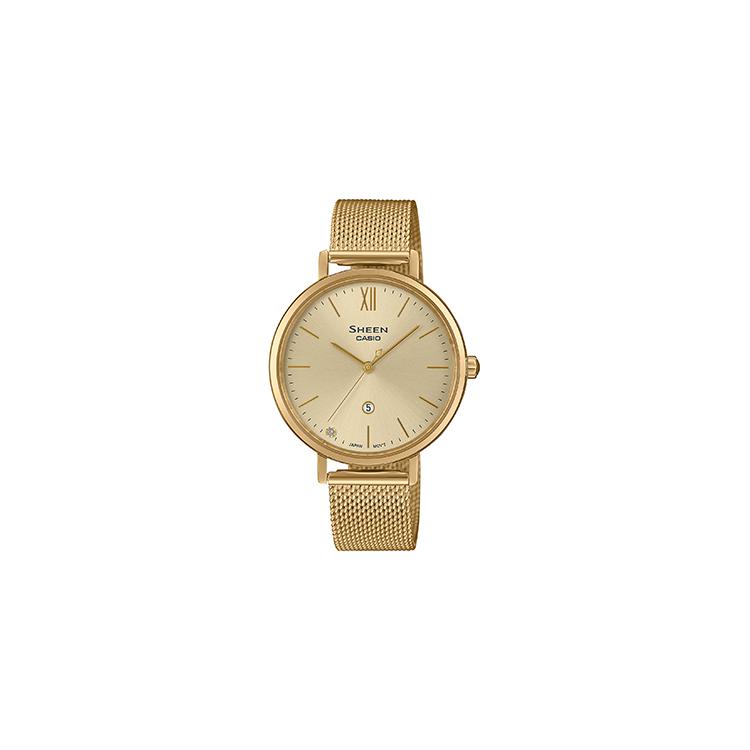 CASIO SHEEN Quartz Movement Stainless Steel Strap Watch Women s Watch Blue Dial SHE-4539 SHE-4539GM-9AUPR