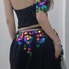 Modische Pailletten Quasten Taillenkette Für Damen Mädchen Bauchtanz Jazz Dance Hip Hop Gürtel Taillen Accessoires