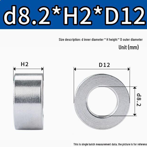 M8M10 Aluminum Alloy Thickened Round Hollow Spacer Sleeve