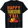 Happy Thanksgiving Y'all Herbstfarben T-Shirt