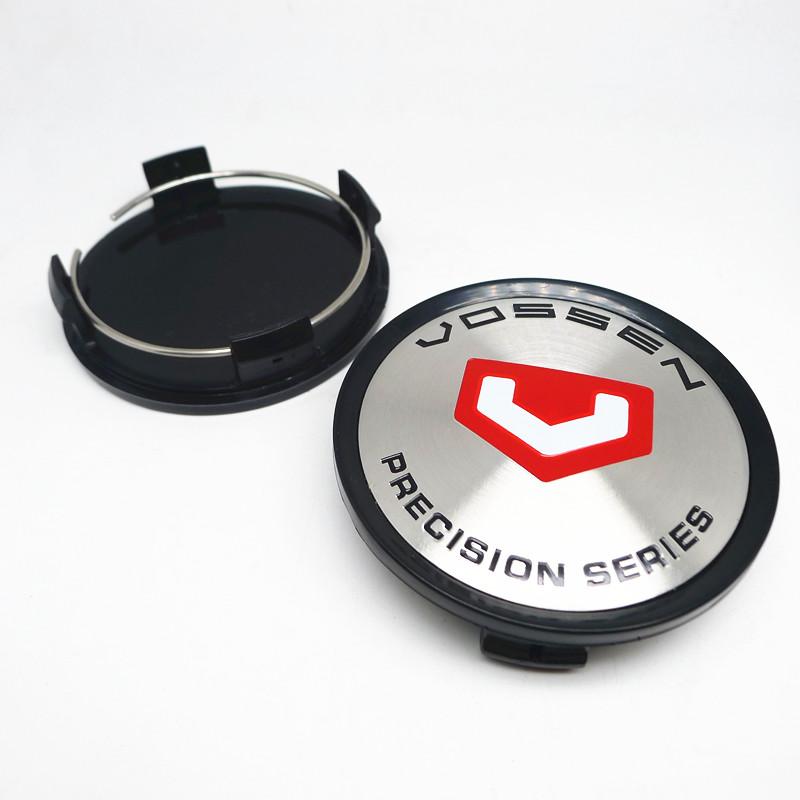 4 Stück 75mm Vossen Felgendeckel Nabenkappen für Auto Felgen Ersatz Staubdichte Abdeckung Radkappen Auto Styling Zubehör