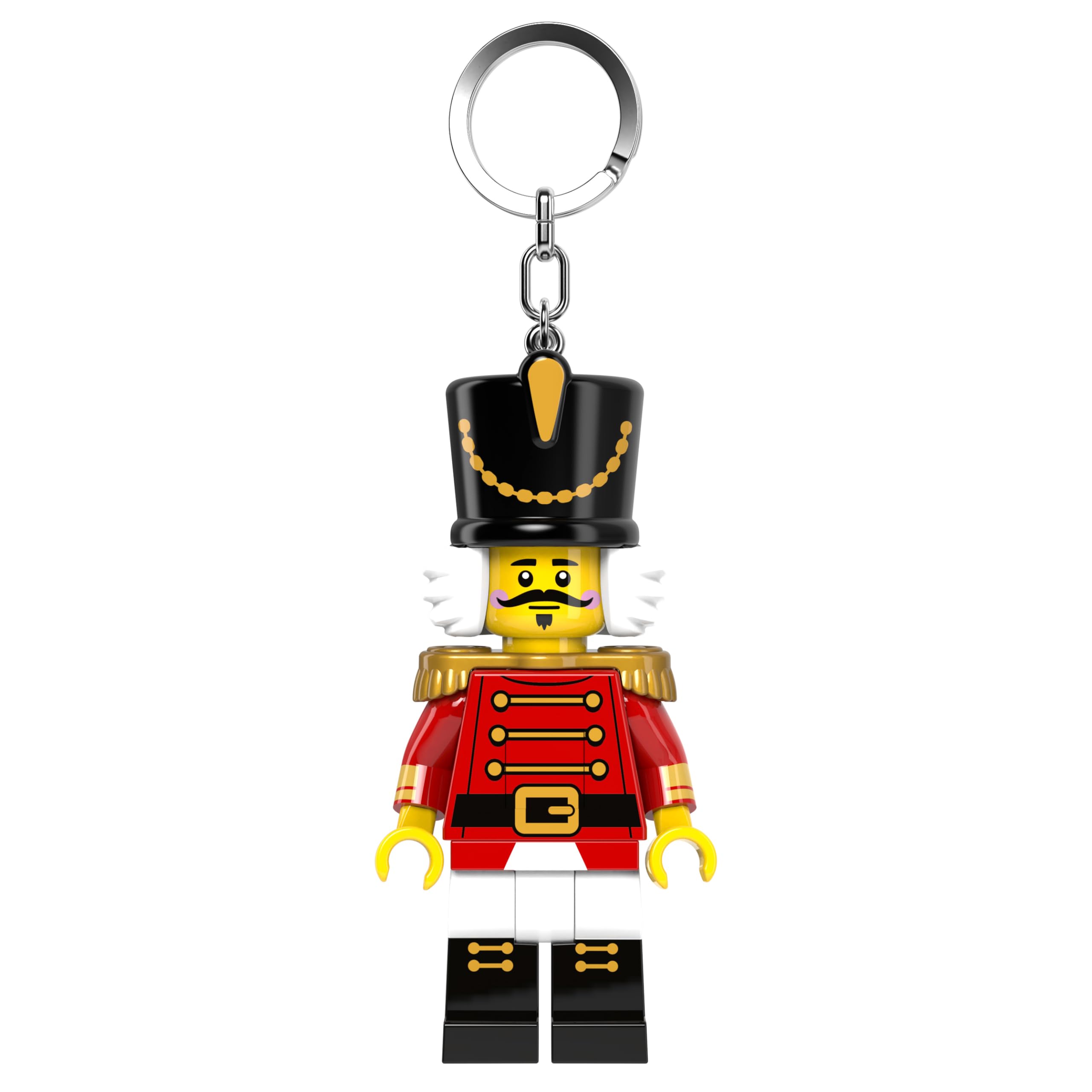 

IQ Iconic Nutcracker Key Light Keychain LED Keychain Light Building Blocks Toy Doll Articulated Mini Figure
