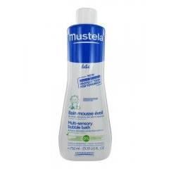 Bain Mousse Eveil - MUSTELA - 750 Ml - Nettoie En Douceur - Développe Les Sens - Sans Paraben
