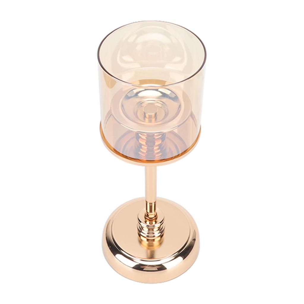 Lätt Lyx Fransk Ljusstake Ornament Bordsljusstake Romantisk Middag i Levande Ljus Dekorativa Rekvisita Champagneguld