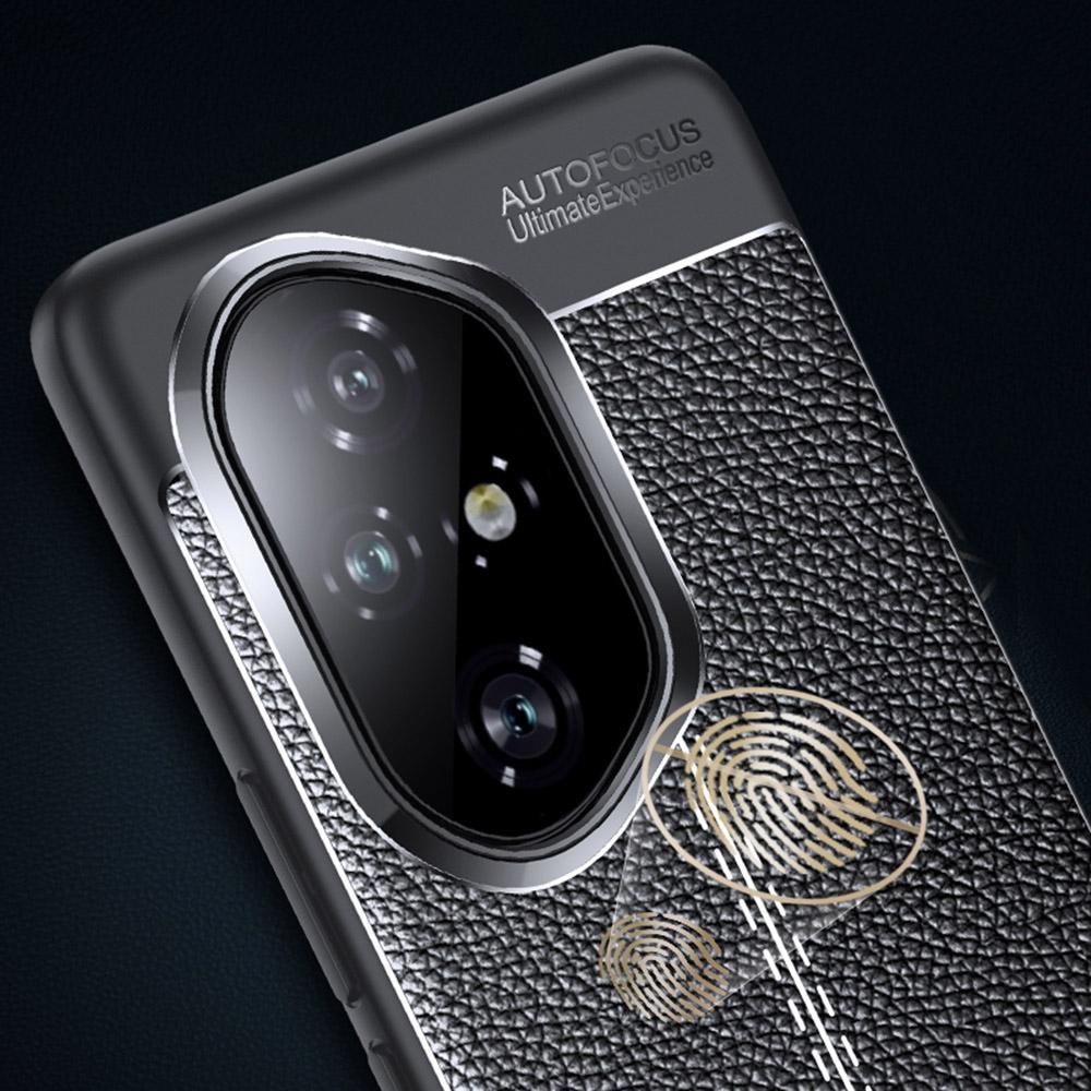 For Honor 300 Pro Case Litchi Texture TPU Flexible Phone Cover,Black