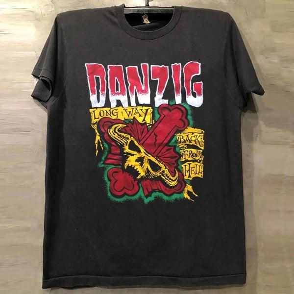 Vintage Danzig Band Shirt Basic Black Short Sleeve Unisex T shirt S-5XL WA4467 Unisex T-Shirt XL