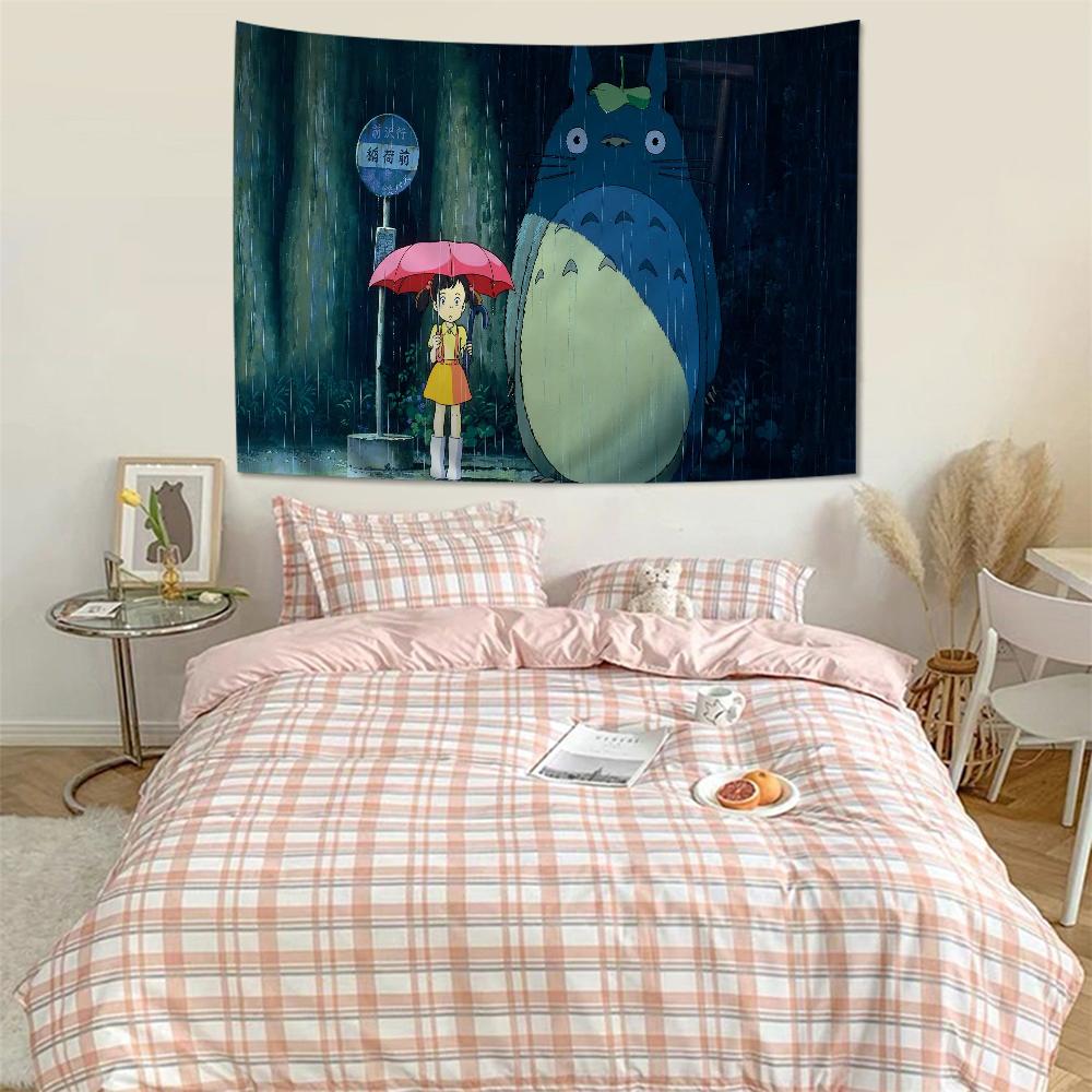 Cartoon My Neighbor Totoro DIY Wall Tapestry For Living Room Home Dorm Decor Wall Art Decor