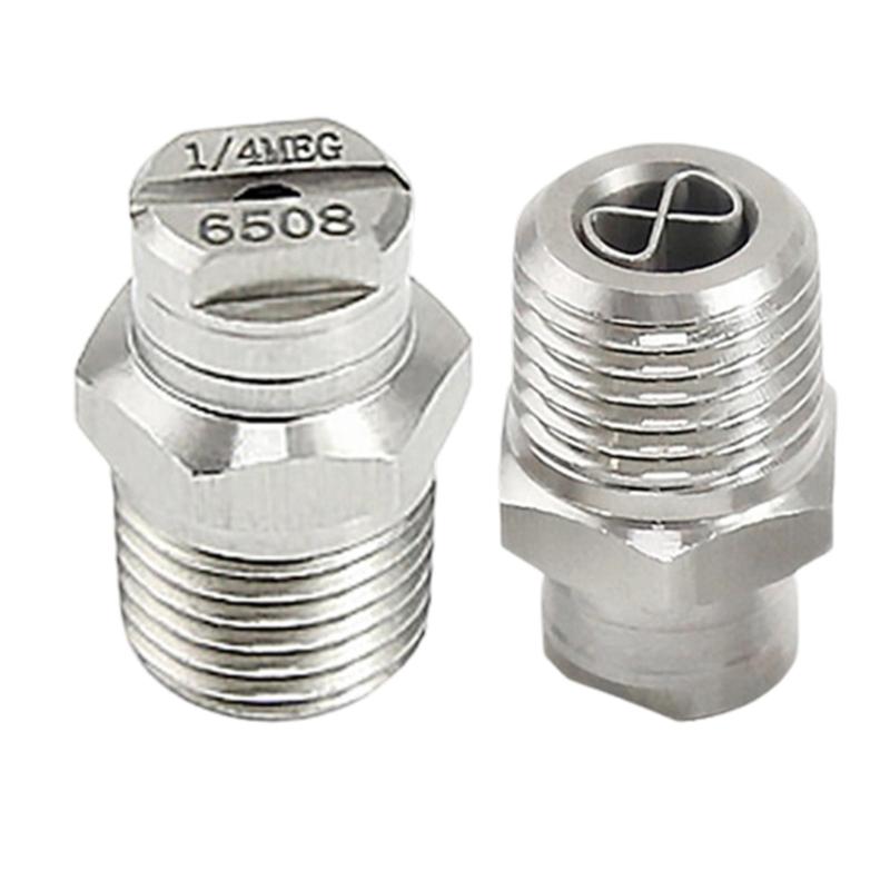 Steel Fan Shaped High Pressure Nozzle with Stabilizer High Performances Jet for Efficient Cleaning & Washing