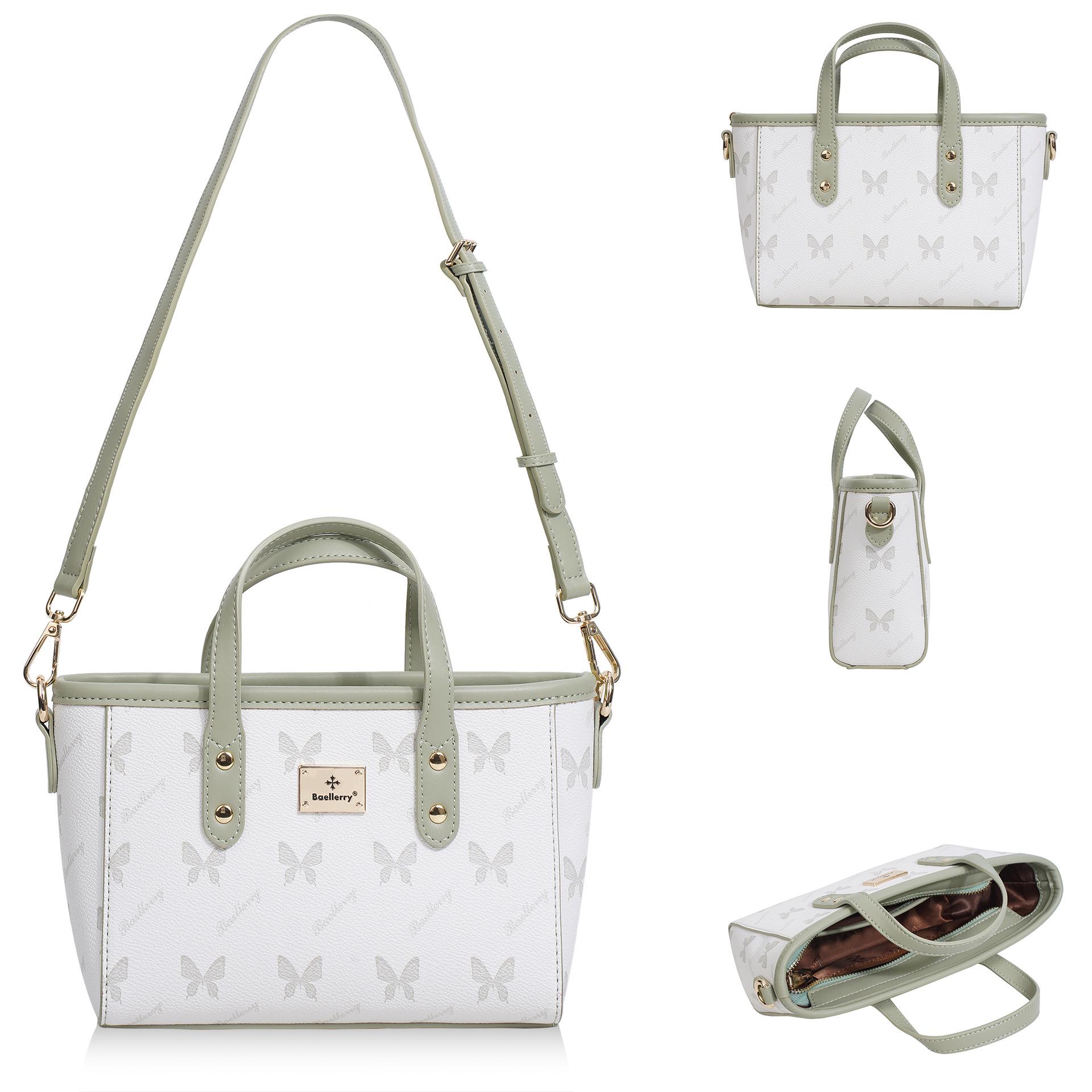 

Baellerry Women s High-End Korean Style Vegetable Basket Tote Crossbody Handbag светло-зеленый