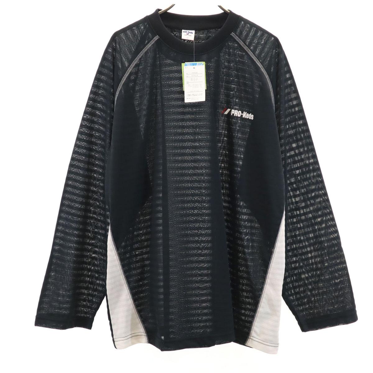 

unused PRO-Keds Border Pattern training Long sleeve Wear L charcoal Men s Used