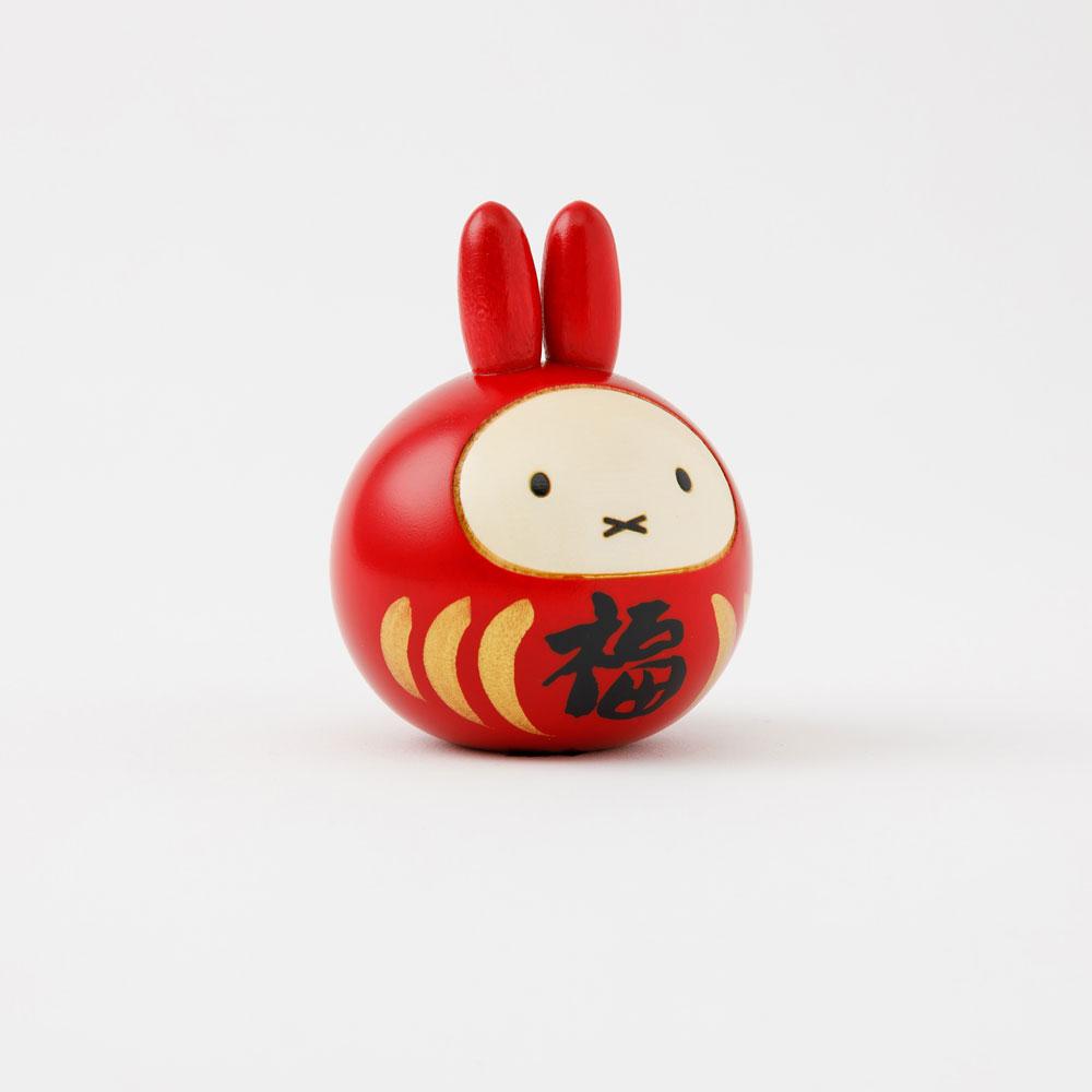 Daruma Miffy Interior Fukudaruma Character Kokeshi Collaboration Goods Figurine Cute Dick Bruna Picture Book Usako-chan Rabbit Gift Japanese Crafts