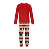 Family Matching Christmas Print Pajama Sets for Kids and Adults, Long Sleeve Neck Top with Pants