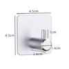 1-3pcs Self Adhesive Kitchen Towel Hooks Door Wall Mounted Household Hat Key Coat Rack Door Hanging Organizer Home Soupplies