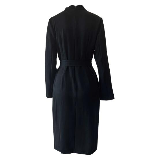 Жіноча професійна робоча ділова сукня з довгим рукавом для церкви, вчителя, сукня-футляр олівець, міді бодікон сукня-костюм з V-подібним вирізом та поясом