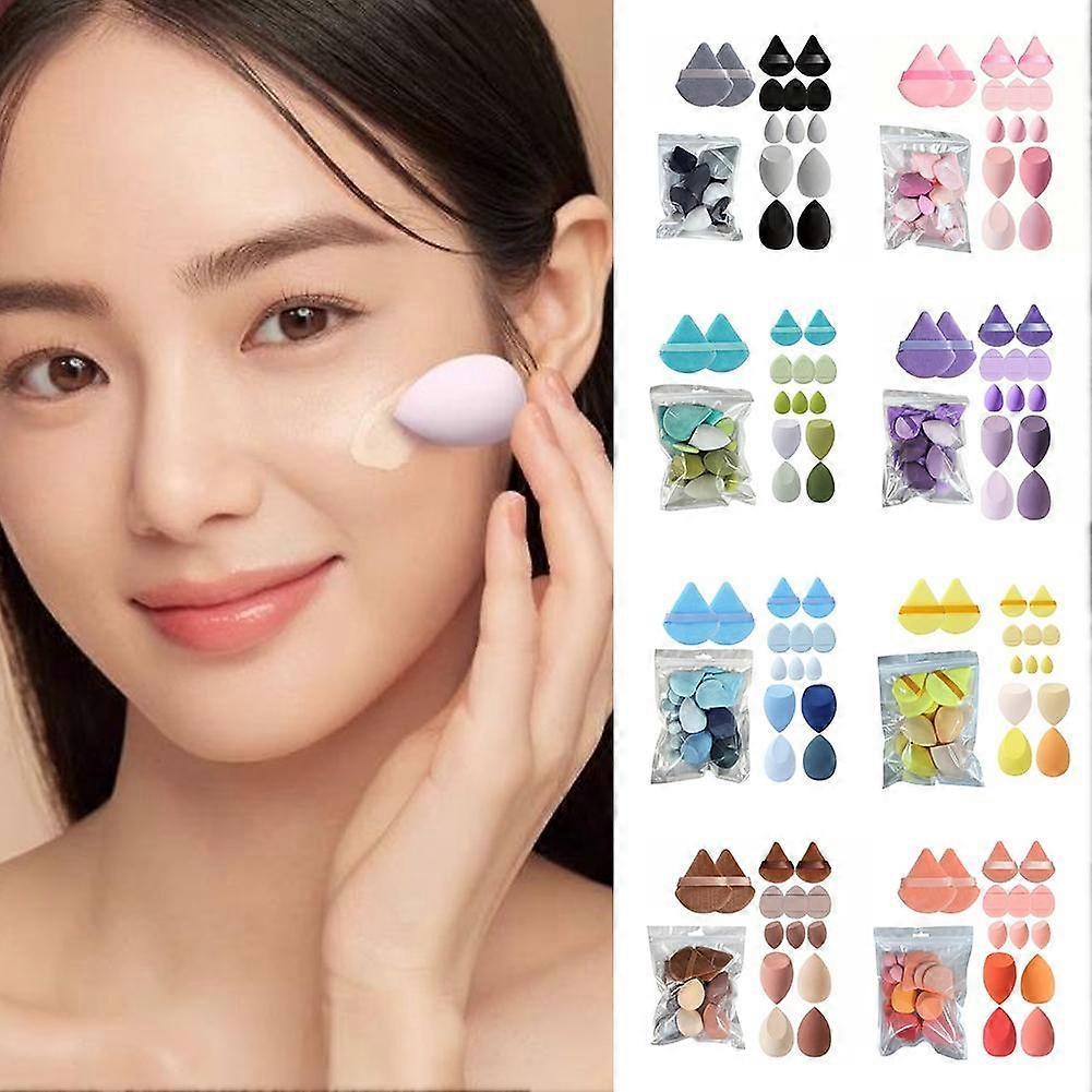 14 Pcs Beauty Eggs Makeup Sponge Set Long Lasting Foundation Blender Wet Dry Use