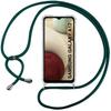 Case with Lanyard - Samsung - A12 - Transparent - Night Green - Anti-Scratch